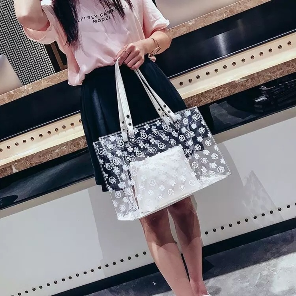 Summer white transparent bag - Picture 2 of 5